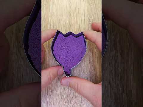 The mesmerizing flow of kinetic sand! Watch, relax, and enjoy.