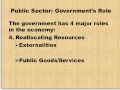 Government's Role in Market Economy