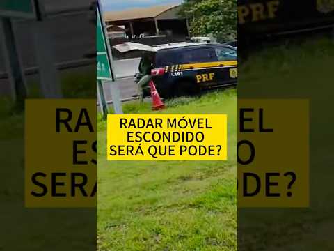Radar móvel escondido. Será que pode? 🤔