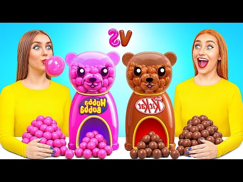 Desafío Comida de Chicle vs de Chocolate | Impresionantes Trucos de Cocina por Mega DO Challenge