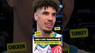 LaMelo has a thanksgiving FEAST😭