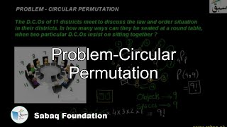 Problem-Circular Permutation