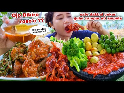 AWUR AWUR BEREMPAH⁉️ SATE CEKER GULAI ATI AMPELA PAKIS LALAPAN MENTAH JENGKOL MUDA LEUNCA BROKOLI