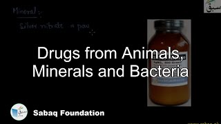 Drugs from Animals, Minerals and Bacteria