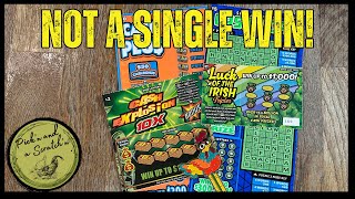 Not a Single WIN! Small scratch off session. Ohio Lottery Scratch Off Tickets.