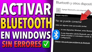 Como SOLUCIONAR PROBLEMAS de BLUETOOTH en mi PC ✅ (Windows 10 y 11)