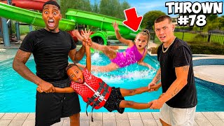 LAST TO STOP GETTING THROWN IN THE SWIMMING POOL WINS!