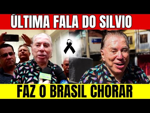 😭😢ANTES DE PARTIR SILVIO SANTOS FALA PELA ÚLTIMA VEZ E O BRASIL VAI AO CHORO #silviosantos