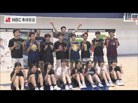 ヴェルカの選手らが高校生に直接バスケットボール指導 ドリブルの極意やパスの出し方も