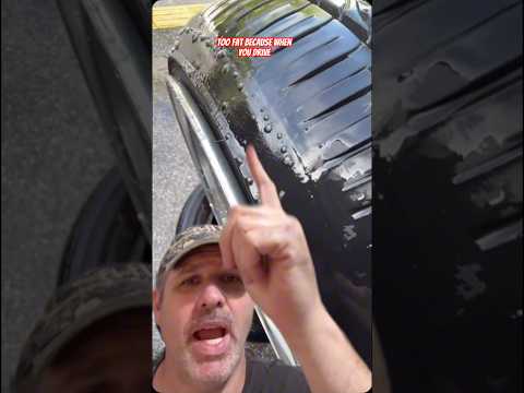 Your Tires Are TOO FAT!  #mechanic #cars #tuners