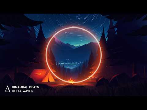 Ultimate SLEEP Aid ✨ DELTA WAVES Binaural Beats "Hypnotic Campfire" Sleep Music