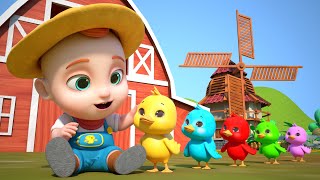 5 Little Ducks (Learn Colors Song) | TOP 10 Animal Songs | Boo Kids Song