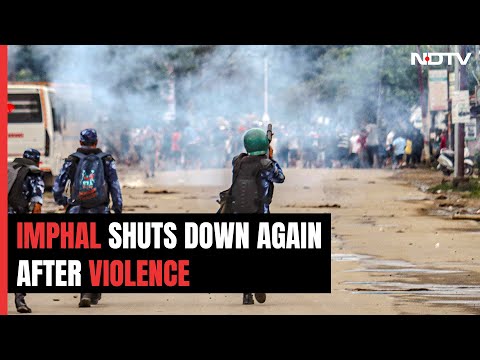 Manipur Violence | Protesters, Cops Clash In Imphal Over Killing Of 2 Teens, Curfew Reimposed