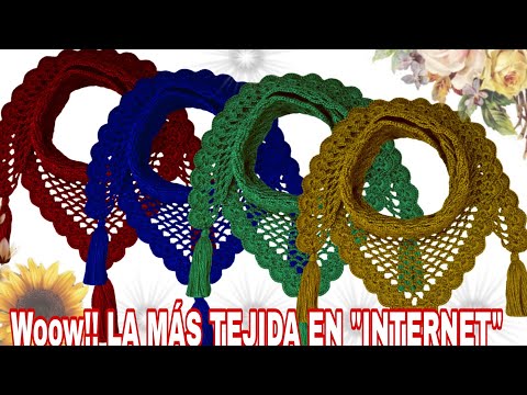 ⛔️ IMPRESIONANTE esta es la PASHMINA más tejida en INTERNET 2024 😱😱