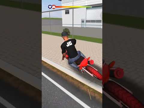 Falcon 400 vs Polícia #jogodemoto #motowheelie3d #grau