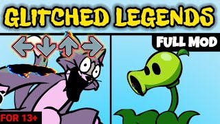Friday Night Funkin' NEW Glitched Legends Full Official Mod Gameplay | FNF Corrupted Pibby Darkness
