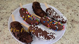 COMO HACER CHOCOBANANAS PARA NEGOCIO 🍌🍫