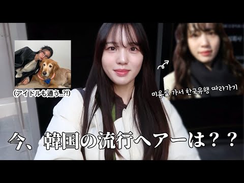 芸能人も通う韓国美容院で流行ヘアーに..🥹💈?! （狎鴎亭カフェ、GENTLE MONSTERも👓)