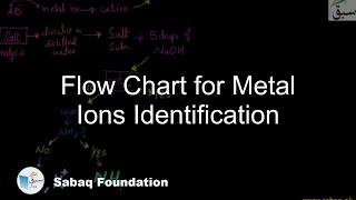 Flow Chart for Metal Ions Identification
