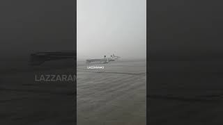 fuertes vientos voltearon una avioneta en un aeropuerto durante intensa tormenta