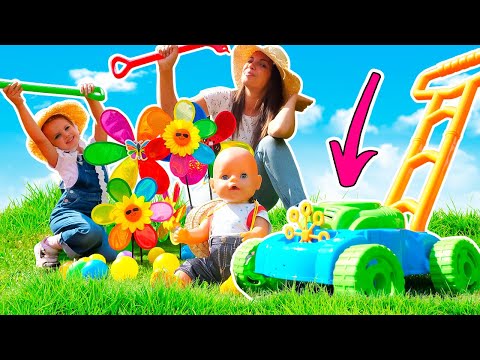 🌸 Gartenzauber mit Maya und Lina! Wir pflanzen bunte Blumen!
