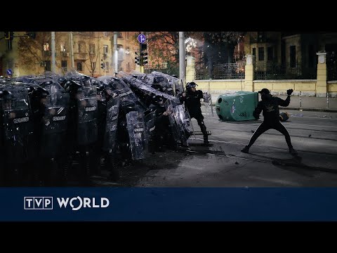 YouTube video thumbnail: Protesters Clash With Police in Bulgaria at Biggest Demo in Years