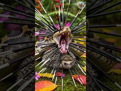 Beautiful But Deadly Trap 🌈⚡  खूबसूरत पर जानलेवा जाल  아름다운 뱀의 치명적인 실수 #WILDLIFE #VIRAL #animals