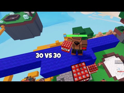 30 MINUTE 30 VS 30 Game (Roblox bedwars) 🤯🔥