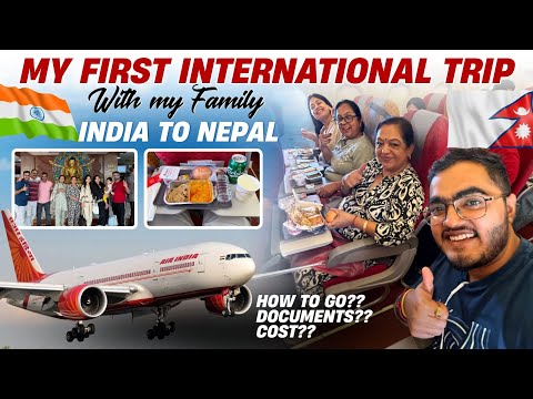FIRST EVER International Journey with My Parents | Delhi to Kathmandu in Air India A320 Flight 🇮🇳🇳🇵