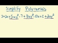 Simplifying Polynomials and Like Terms