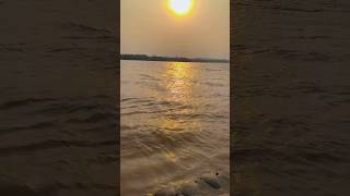 The waves are so smooth, it's as if they are whispering secrets. #MorningBreeze🌬️#Sukhna pake