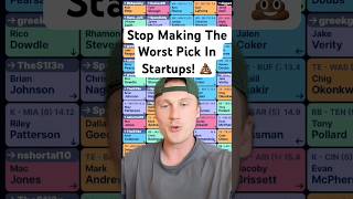 The Worst Pick In Dynasty Startups! #dynastyfantasyfootball #dynasty