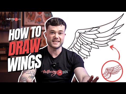 How to Draw Wings for a Tattoo | Procreate Tutorial