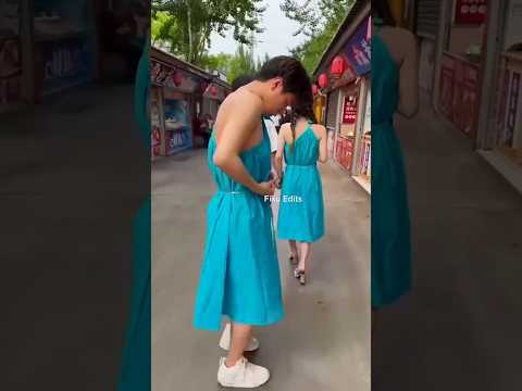 He changed his clothes to look Exactly like his friend wife to play an Ultimate Street Prank