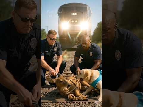 Labrador Retriever Dog Saves A Deer from Rail Track #animal #pet #shorts