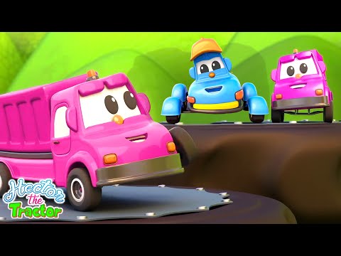 Five Little Garbage Trucks, Nursery Rhymes and Songs for Kids by Hector the Tractor