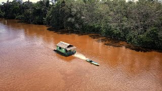 MENARIK RUMAH RAKIT DAN MANCING TAJUR DI RAWA DALAM MELAWAN MONSTER IKAN TOMAN LIAR