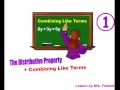 Combining Like Terms with the Distributive Property