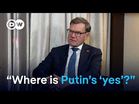 YouTube video thumbnail: German Foreign Minister has Doubts Putin Will Meet With Zelenskyy