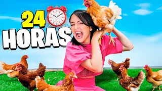 24 HORAS con 12 Gallinas Contentas 😂 Sandra Cires Art