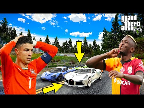 RONALDO VE OSIMHEN SÜPER PAHALI ARABALARLA ANAHTARINA YARIŞIYOR! - GTA 5