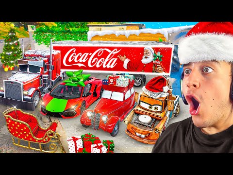 ❄️ROBANDO COCHES MILLONARIOS de NAVIDAD en GTA 5 !! 🎅🚘