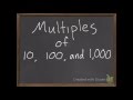 Multiplying with Multiples of 10, 100, and 1,000