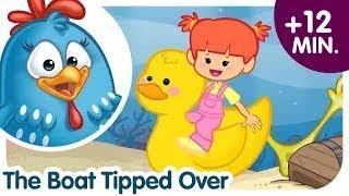 Hindi Nursery Rhymes | They tipped over the boat | Lottie Dottie Murgi