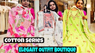 Stunning Cotton Suits, Anarkali & PartyWear Suits at Elegant Outfit Boutique By Pooja. Free Shipping