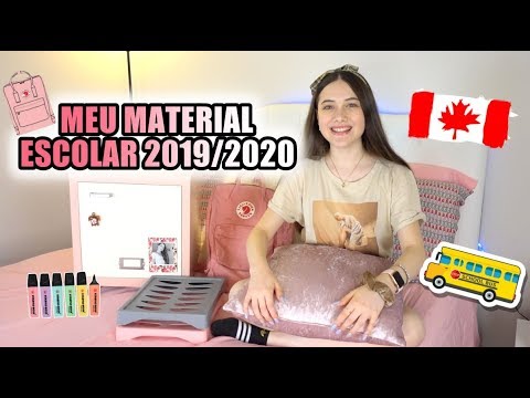 MEU MATERIAL ESCOLAR 2019/2020 CANADÁ