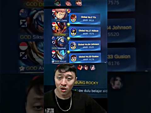 Reaksi Bkent liat winrate Top Global Meta Ciki😎
