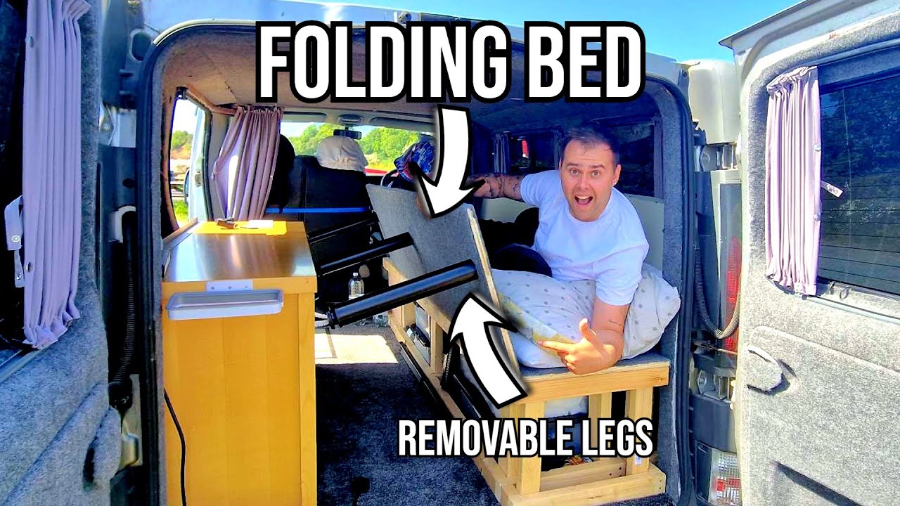 THE BEST BUDGET CAMPERVAN BED BUILD For Small Vans | DIY VAN BUILD