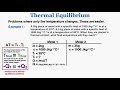 Thermal Equilibrium Concepts