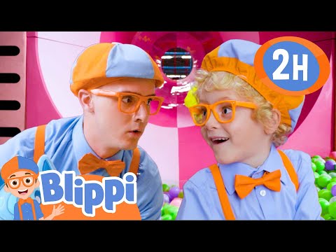 Blippi and the Colorful Ballpit! | Blippi's Educational Videos | Fun Learning for Kids